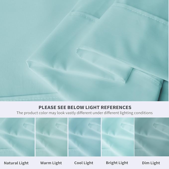 Maple&Stone Twin Flat Sheet 6 Pack, Premium Soft & Breathable, Brushed - Image 4