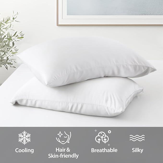4 Pack Cooling Toddler Pillow Cases, Viscose Derived from Bamboo Small Pillow - Image 5