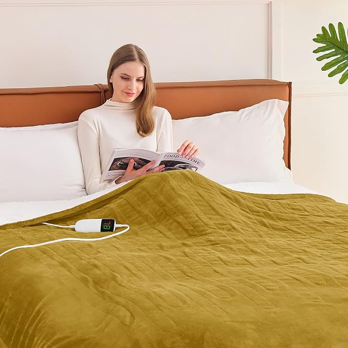 BOMOVA Heated Electric Blanket Full Size by BOMOVA