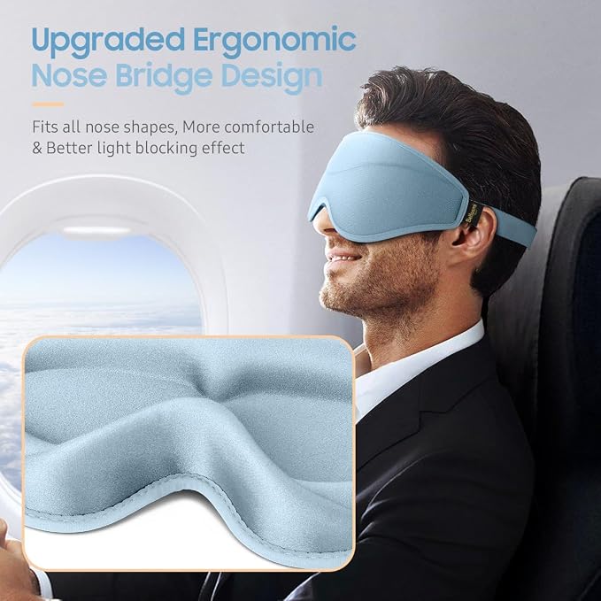 BeHoomi Sleep Mask, Premium Eye Mask - Image 5