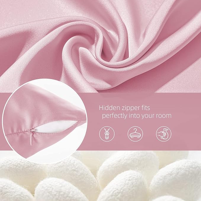 Silk Pillow Cases 2 Pack Mulberry Silk Pillow Cases Soft Breathable Both Sided - Image 6