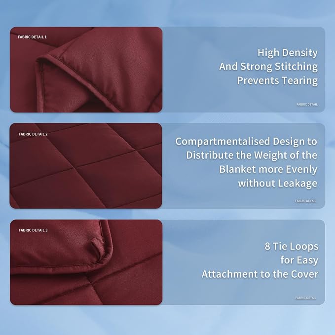 Topcee Weighted Blanket for Adults Twin Size Soft Cooling Heavy Blanket Sleeping - Image 5