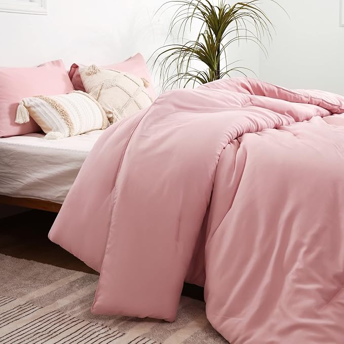 ROSGONIA King Size Comforter Set Pink - Image 2