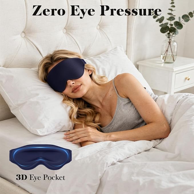 Fygrip 3D Eye Mask Sleep Mask for Men & Women, 100% Pressure-Free & Light - Image 3