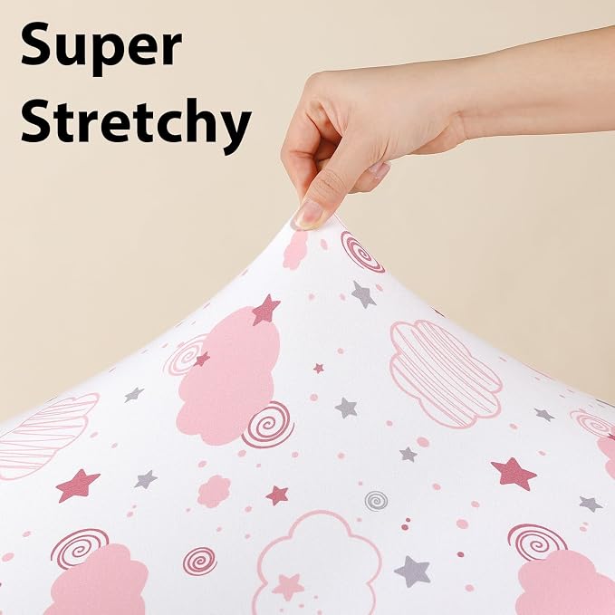 Baby Crib Sheets Girl, 3 Pack Toddler Bed Sheets Fitted - Image 4
