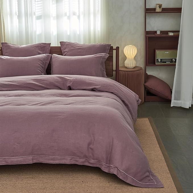 Simple&Opulence 100% Washed Linen Duvet Cover - Image 7