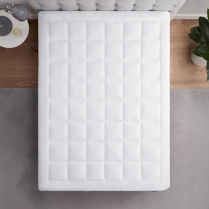 Serta ComfortSure Queen Mattress Cover, Fitted Pillow Top Mattress Pad - Image 4