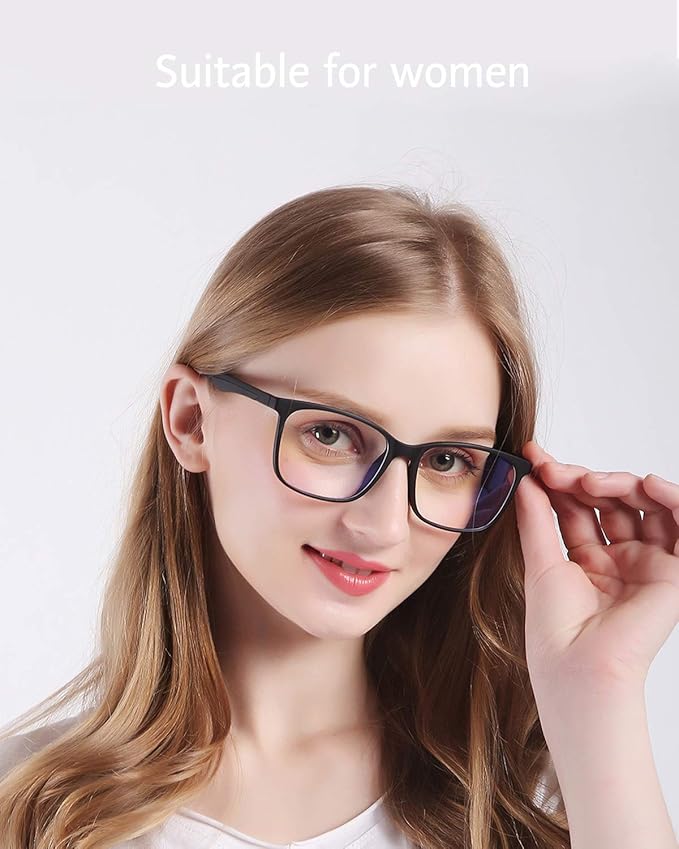 ANRRI Blue Light Blocking Glasses, Anti Eyestrain Lens Lightweight Frame - Image 3