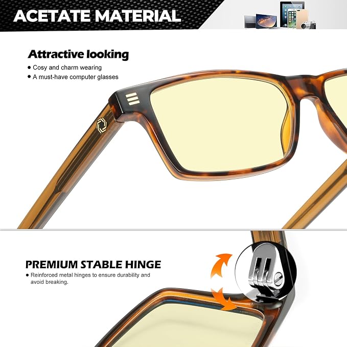 ANYLUV Blue Light Glasses Men Woman, Eye Strain Relief Eye Protection - Image 3