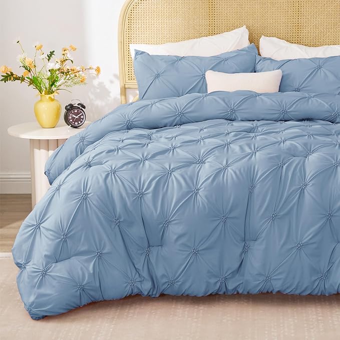 BEDELITE Cornflower Blue King Size Comforter Set - Image 2