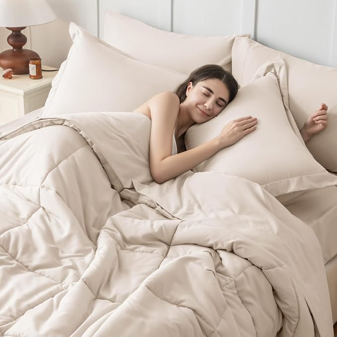 JOLLYVOGUE Oversized King Comforter Set, Ultra-Soft Bed in a Bag Oversized King - Image 7