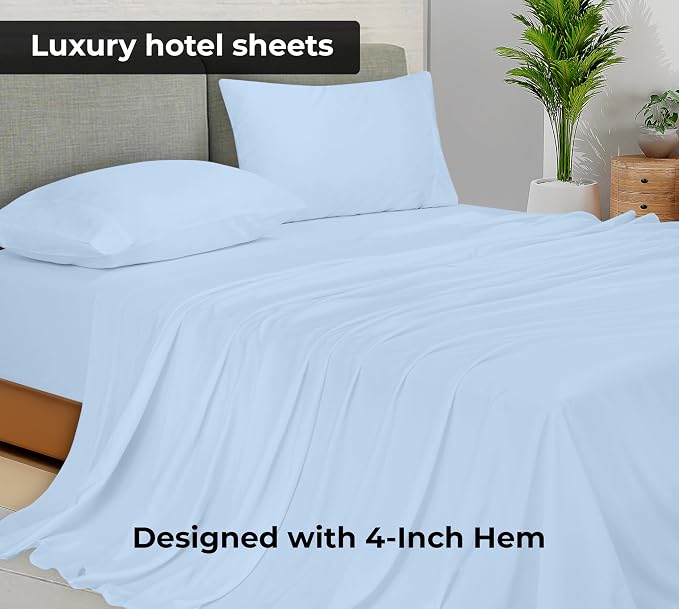 Royale Linens Twin XL Flat Sheet - Image 2