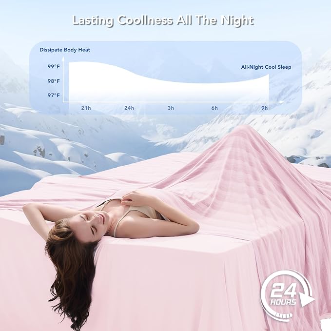 GOHERO Cooling Blanket Queen Size- 90"x90" Summer Cooling Throw Blanket - Image 2
