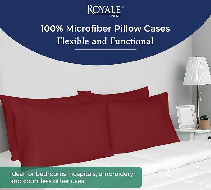 Royale Linens Standard Pillowcase Set of 2 - Image 6