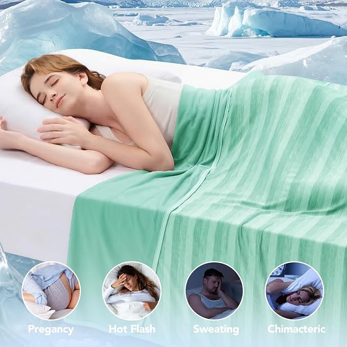 GOHERO Cooling Blanket for Couples- 60"x90" Summer Cooling Throw Blanket for - Image 4