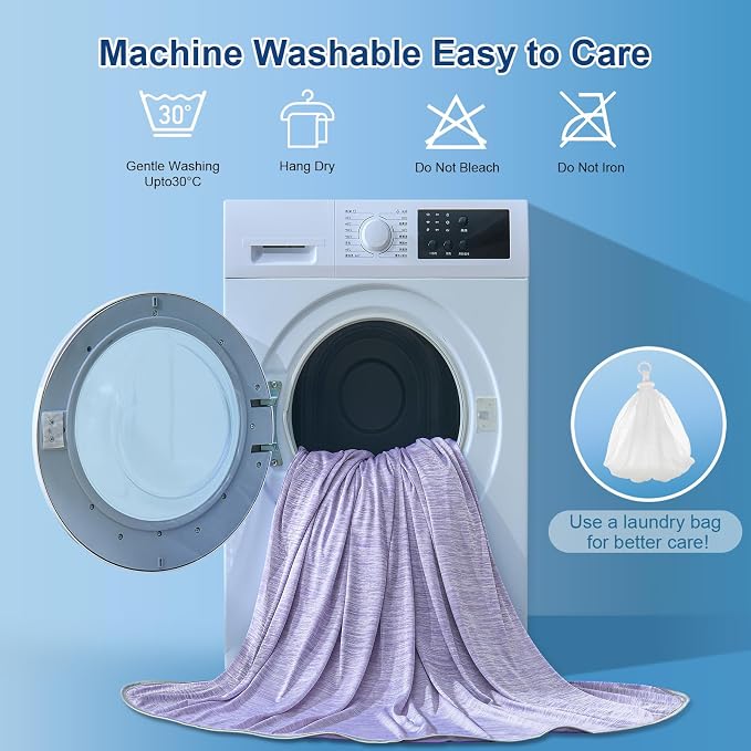 KMUSET Cooling Blanket Full Size（80"x90", Double Sided Summer Cooling Blankets - Image 7