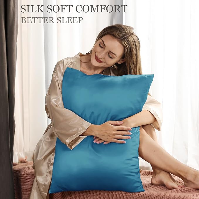 Adubor Silk Pillowcase, 31.5 x 31.5 inches, - Image 2