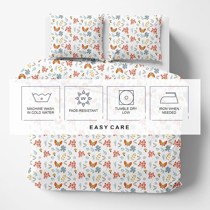 Kotton Culture 120"x98" 3 Pc Oversized King Duvet Cover Set 100% Egyptian Cotton - Image 7