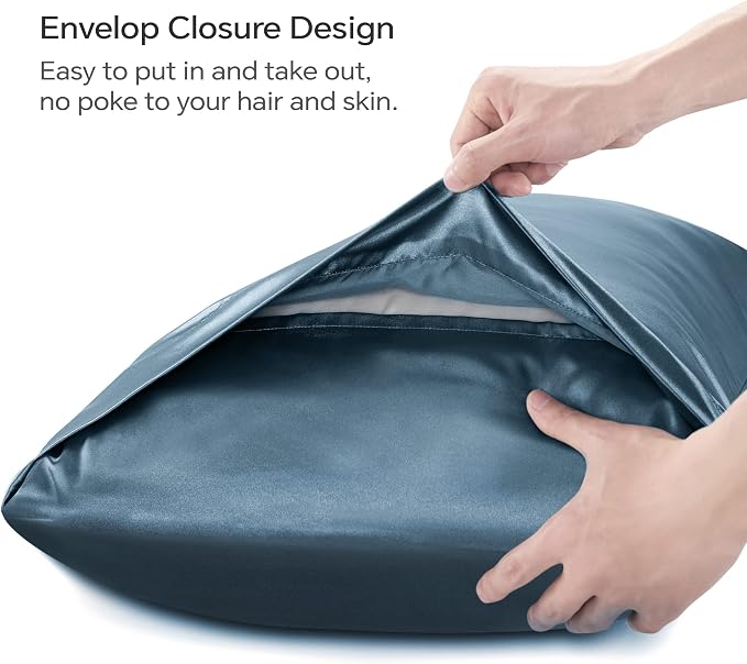 BEDELITE Satin Body Pillow Cover, Super Soft and Cooling Body Pillow Pillowcase - Image 4