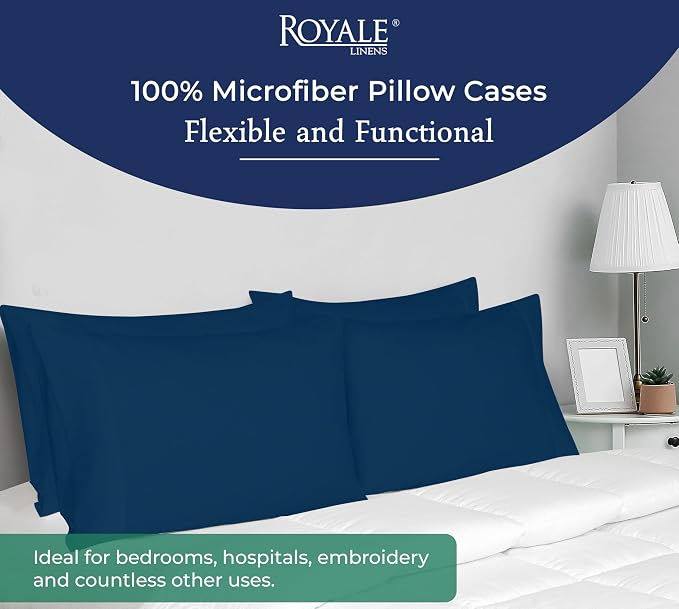 Royale Linens Queen Pillowcase Set of 2 - Image 6