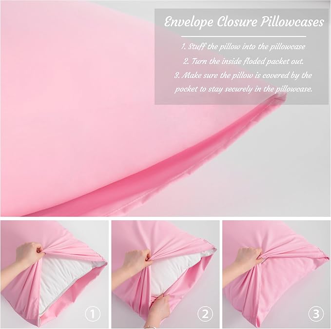 NTBAY Toddler Pillow Cases Set of 2, 2 Pack Brushed Microfiber 14x20 Pillow - Image 4
