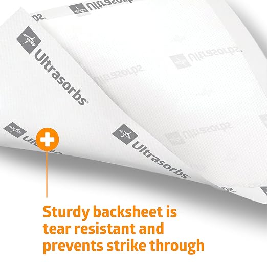 Medline Ultrasorbs Drypads, Super Absorbent Disposable Bed Pads, Large - Image 7