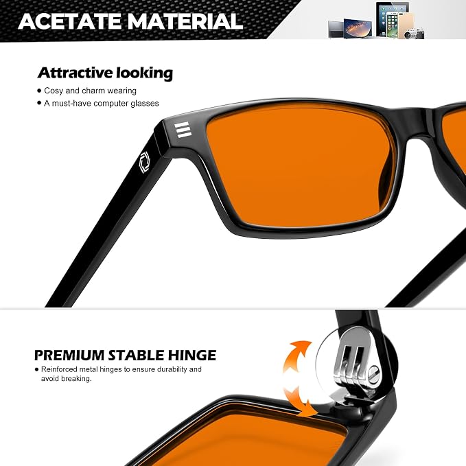 ANYLUV Blue Light Glasses Men Woman, Eye Strain Relief Eye Protection - Image 4