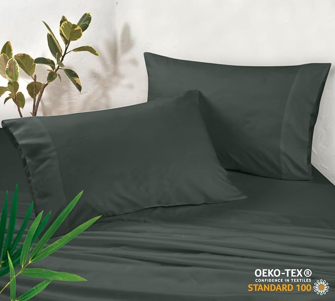 Royale Linens Cooling Pillow Cases Standard Size Set of 2-100% Rayon Derived - Image 3