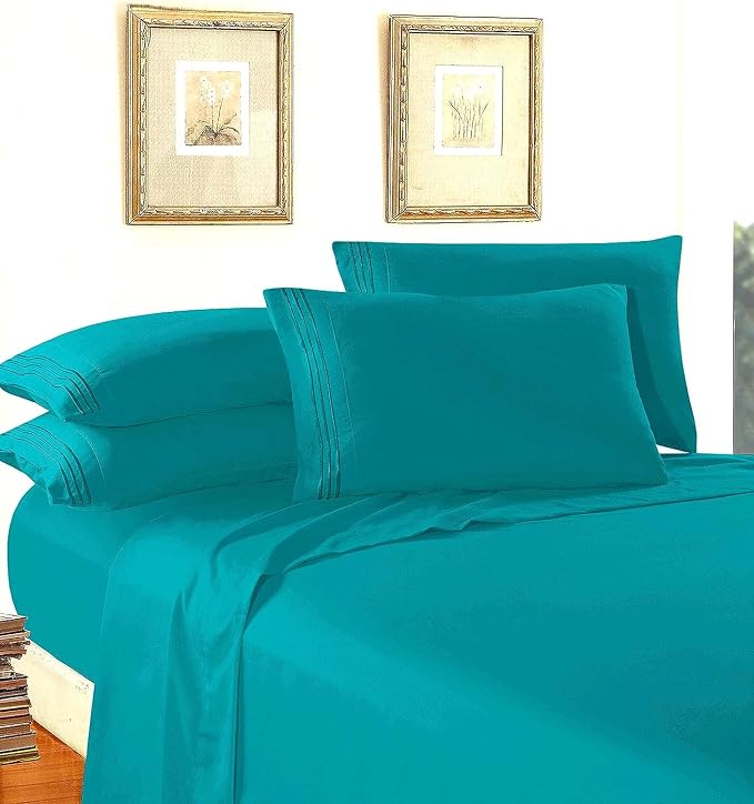 Elegant Comfort Luxury 1500 Premium Hotel Quality Microfiber 4-Piece Sheet Set - Image 3
