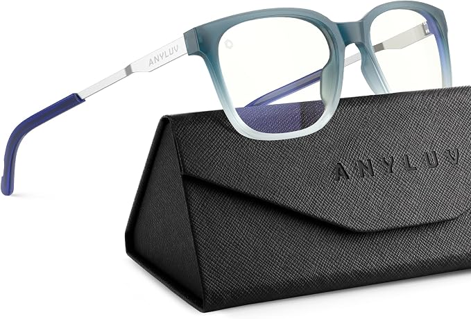 ANYLUV Blue Light Glasses for Men, Lightweight Computer Gaming Glasses by ANYLUV