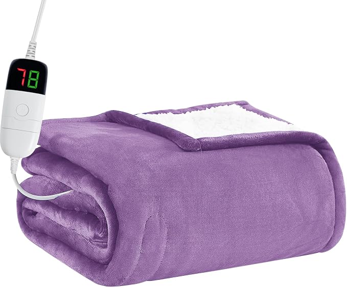 BOMOVA Heated Electric Throw Blanket by BOMOVA