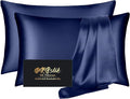 Silk Pillow Cases 2 Pack, Mulberry Silk Pillowcases Standard Set of 2, Anti Acne by HOME