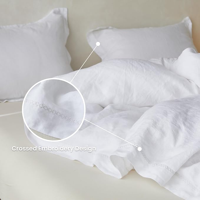 Simple&Opulence 100% Linen Duvet Cover Set - Image 3