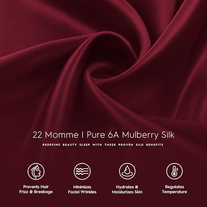 Tafts Pillow Cases - 22mm 100% Pure Mulberry 6A Silk Pillowcase - Image 6
