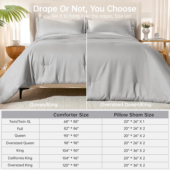 MUXHOMO Full Comforter Sets, All Season Ultra Soft Down Alternative Bedding - Image 8