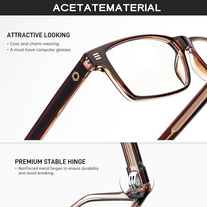 ANYLUV Blue Light Glasses Men Woman, Eye Strain Relief Eye Protection - Image 3