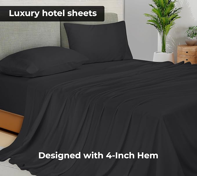Royale Linens 2 Pack Bulk Flat Sheet Set - Image 3