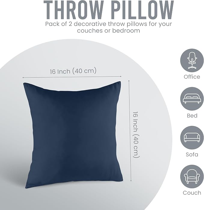 Utopia Bedding 16x16 Pillow Inserts, Sofa & Couch – Soft, Supportive & Fluffy - Image 5