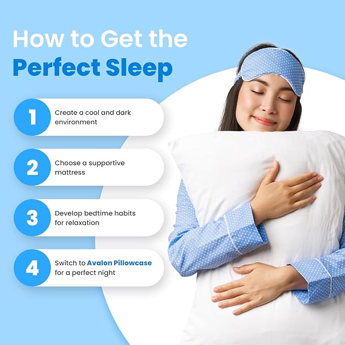 Avalon Bedding Pillow Cases Standard Size White Pillow Cases Set of 2 Cotton - Image 3