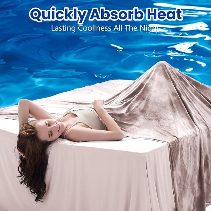 Topcee Cooling Blanket for Night Sweats Decorative Tie Dye, Absorbs Heat to - Image 2