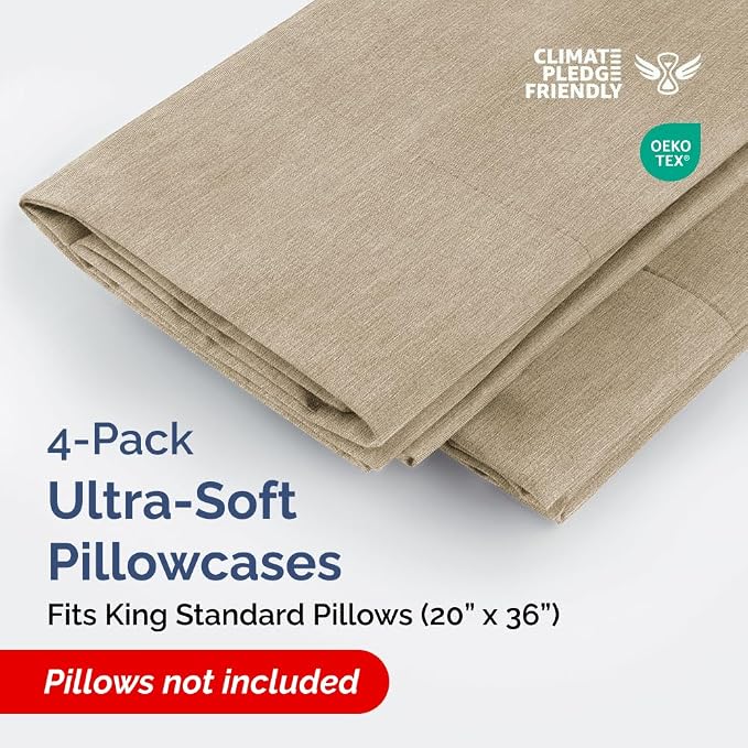 King Standard Pillow Cases Set of 4 - Image 2