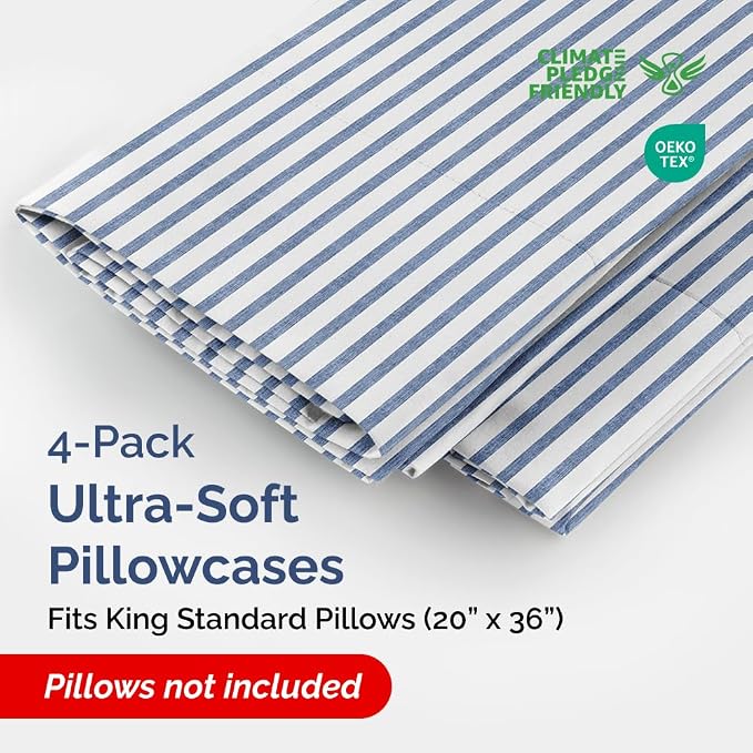 King Standard Pillow Cases Set of 4 - Image 2