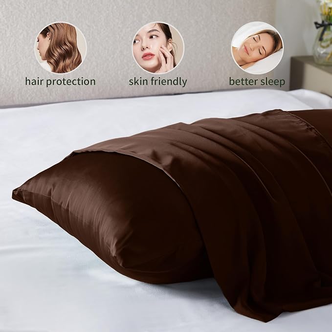Silk Pillowcase for Hair and Skin Mulberry Silk Pillowcase Soft Breathable - Image 2