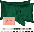 Silk Pillow Cases 2 Pack Standard Size by LYSHINSILKPILLOWCASES