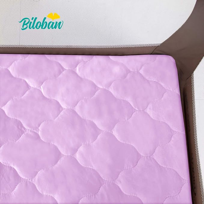 Biloban Waterproof Sheet for Pack n Play Quilted, Playard Sheet Protector - Image 4