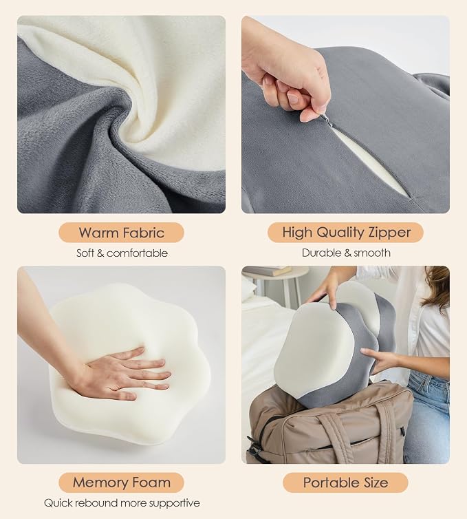 Memory Foam Maternity Pillow for Sleeping, Pregnancy Pillows Support for Back - Image 8