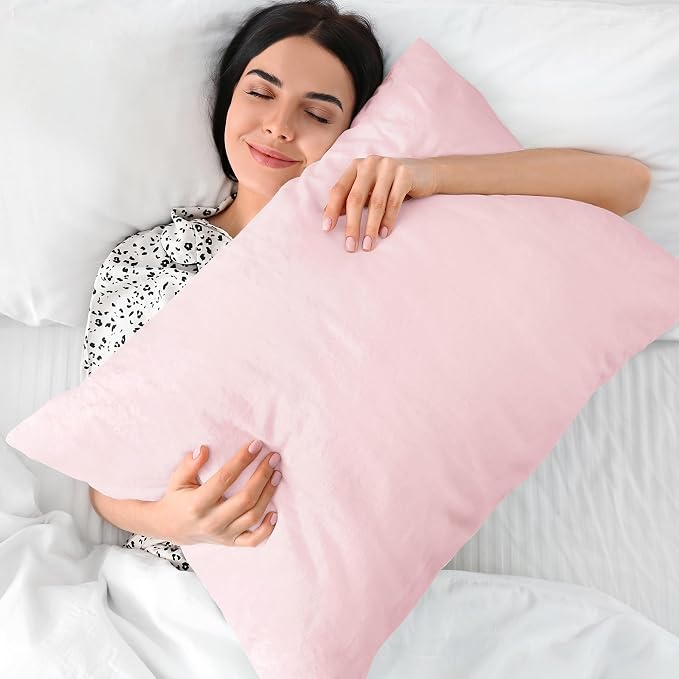 BEDELITE Flannel King Size Pillow Cases Set of 2, Super Soft Fleece Pillowcases - Image 5