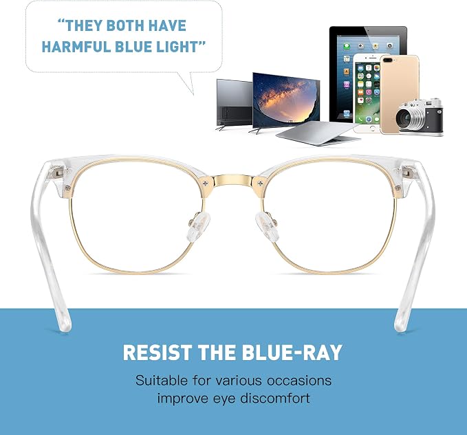 Blue Light Glasses for Woman/Men Computer Bluelight Glasses Womens/Mens - Image 6