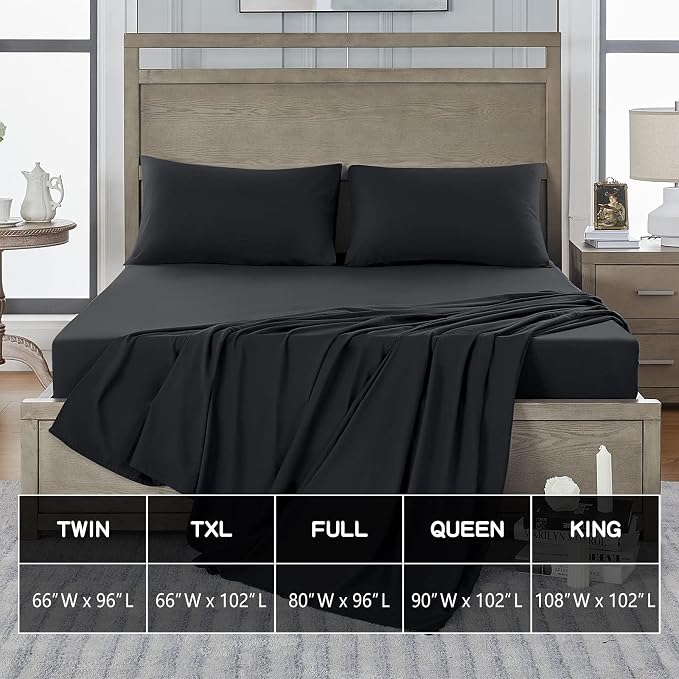 FreshCulture Queen Flat Sheets Only 2 Pack - Image 5