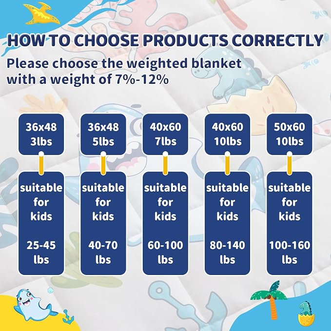 anfie Weighted Blanket Kids Weighted Blanket Cooling Blanket - Image 6